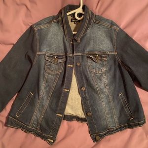 Plus Size Stretch Denim Jacket